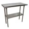 Bk Resources Flat Top Work Table Stainless Steel w/Galvanized Undershelf 48"Wx18"D VTT-1848 - alternate 1
